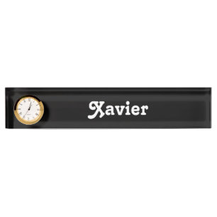 Schreibtisch Name Plate Xavier Namensplakette