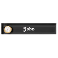 Schreibtisch-Namensschild John