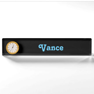 Schreibtisch Namensschild Vance Namensplakette