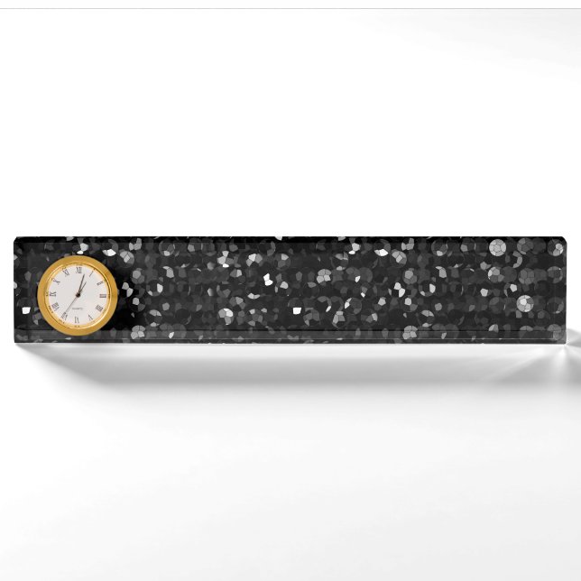 Schreibtisch-Nummernschild KristallBling Strass Namensplakette (Vorderseite)