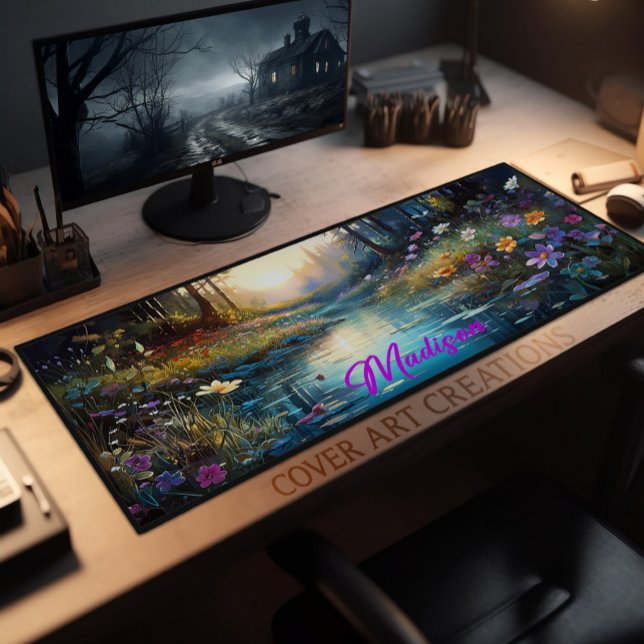 Schreibtisch Pad, Wildblumen entlang der Bucht Per Schreibtischunterlage (Von Creator hochgeladen)