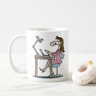 Schreibtischarbeiter Kaffeetasse