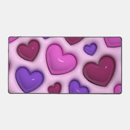 Schreibtischmatte mit 3D-Glosshörnchen