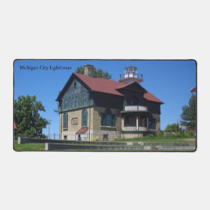 Schreibtischmatte von Michigan City Lighthouse