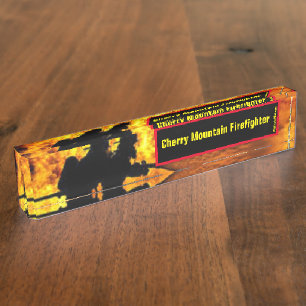 Schreibtischschild für Feuerwehrfeuerwehrfeuerwehr