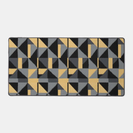 Schreibtischunterlage – Geometrie Schwarz und Gold