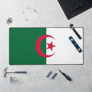 Schreibtischunterlage mit der Flagge von Algerien