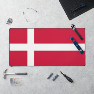 Schreibtischunterlage mit Flagge Dänemarks