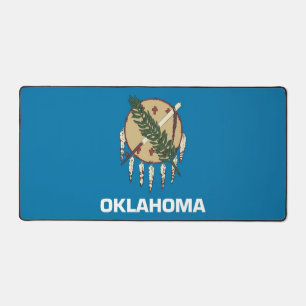 Schreibtischunterlage mit Flagge von Oklahoma, USA