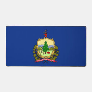 Schreibtischunterlage mit Flagge von Vermont, USA