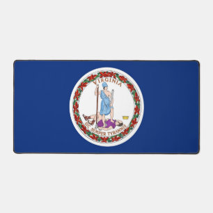 Schreibtischunterlage mit Flagge von Virginia, USA