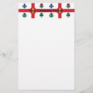 Schreibwaren mit Flagge von Montreal, Kanada Briefpapier