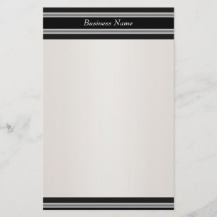 Schreibwaren Schwarz Creme Weiß Briefpapier