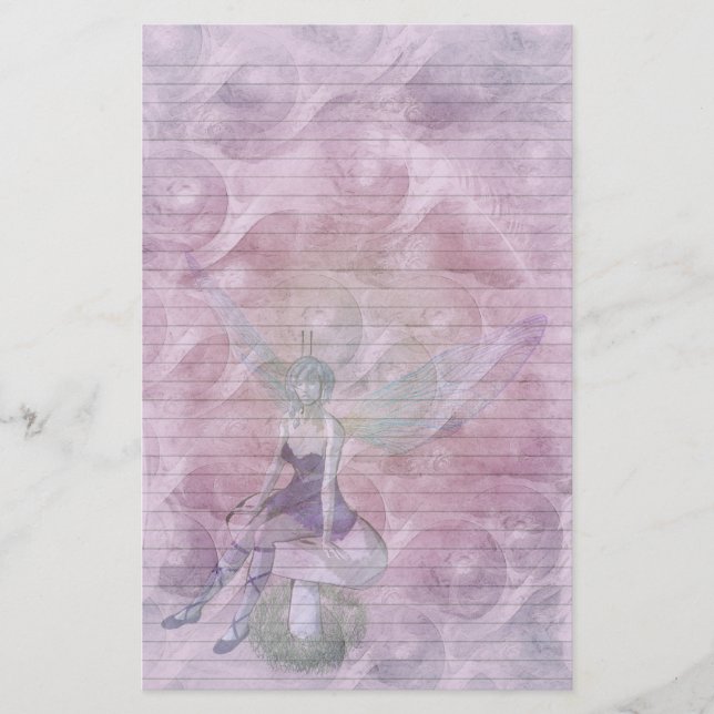 Schreibwaren von Fairy Swirl Briefpapier (Vorderseite)