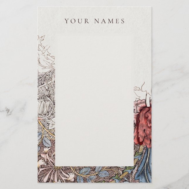 SCHREIBWAREN: WILLIAM MORRIS : HONEYSUCKLE + TULIP BRIEFPAPIER (Vorderseite)