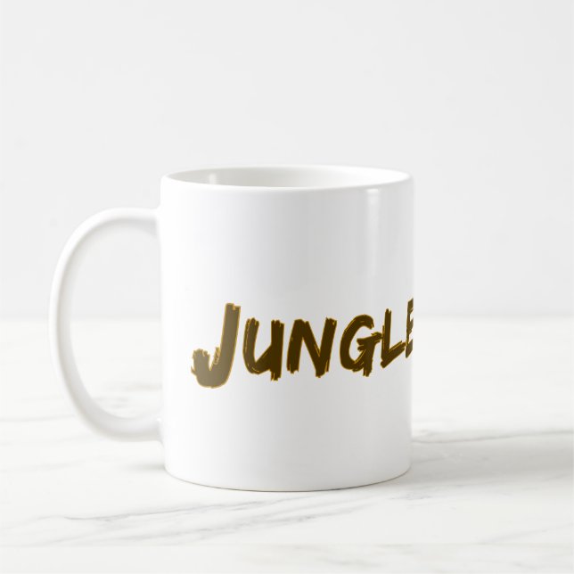 Schreibweise "Jungle Master" Kaffeetasse (Links)