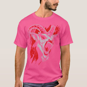 Schreie beängstigende Ziege T-Shirt