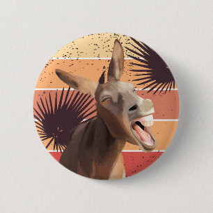 Schreie Donkey Summer Vibes Button