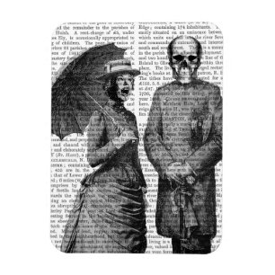 Schreie Frauen und Schädel Magnet