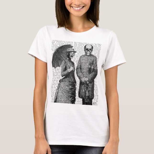 Schreie Frauen und Schädel T-Shirt (Vorderseite)