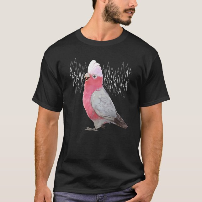 Schreie-Galah-Rose Brustkakadu T-Shirt (Vorderseite)