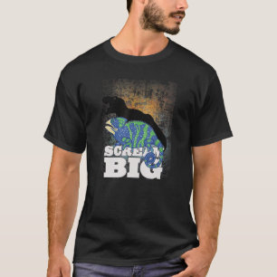 Schreie große Chamäleon mit Dinosaurier Schatten f T-Shirt