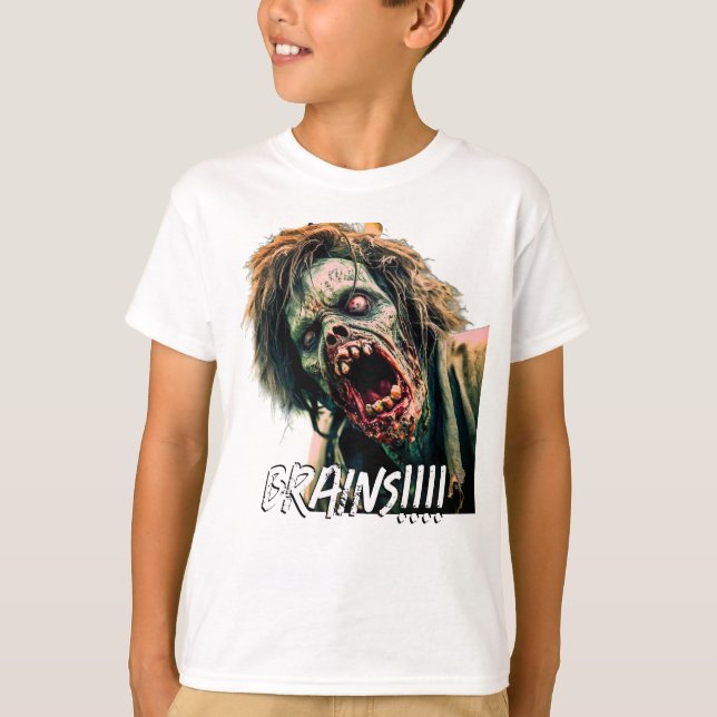 Schreie Zombie T-Shirt (Vorderseite)