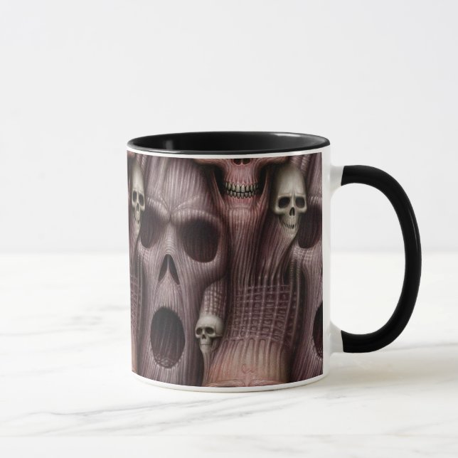 Schreiende Schädel Tasse (Rechts)