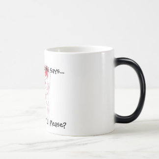 Schreiende Tintenfisch-"Kaffee-" Farbe-Ändernde Verwandlungstasse