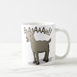 Schreiende Ziegen-Gekritzel-Nudel-Entwürfe Kaffeetasse