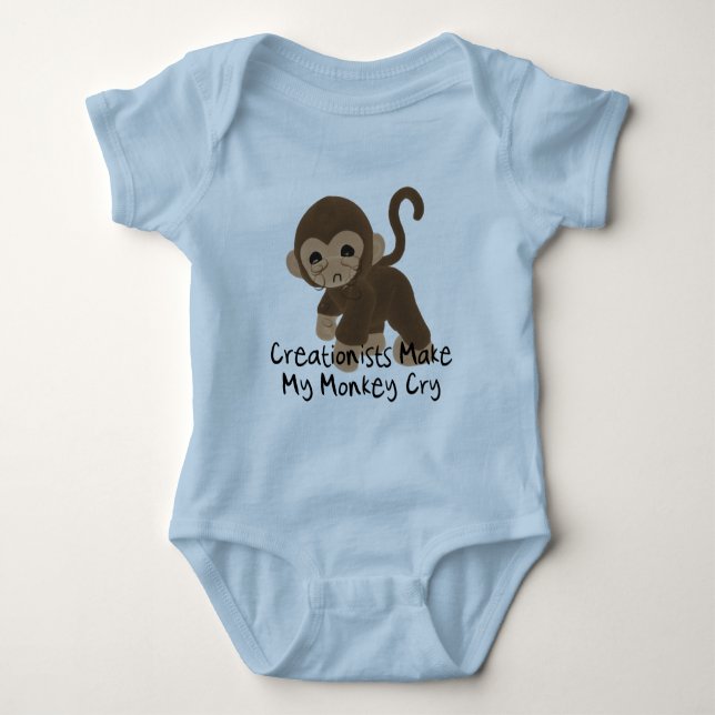 Schreiender Affe Baby Strampler (Vorderseite)