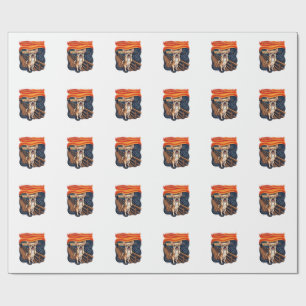 Schreiender Chihuahua Hund Schreie Brücke_1 Geschenkpapier
