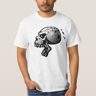 Schreiender T - Shirt des Schädel-B&W