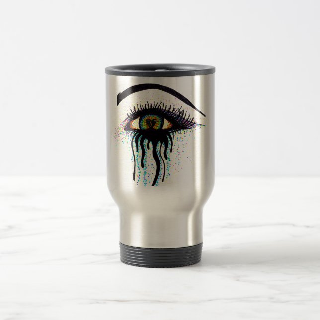 Schreiendes Auge Reisebecher (Mittel)