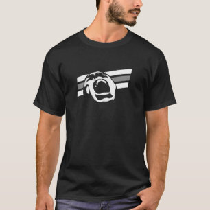 Schreigesicht mit weißen Streifen T-Shirt