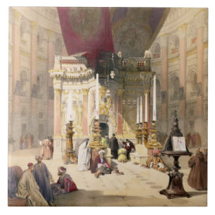 Schrein des heiligen Sepulchre am 10. April 1839 Fliese