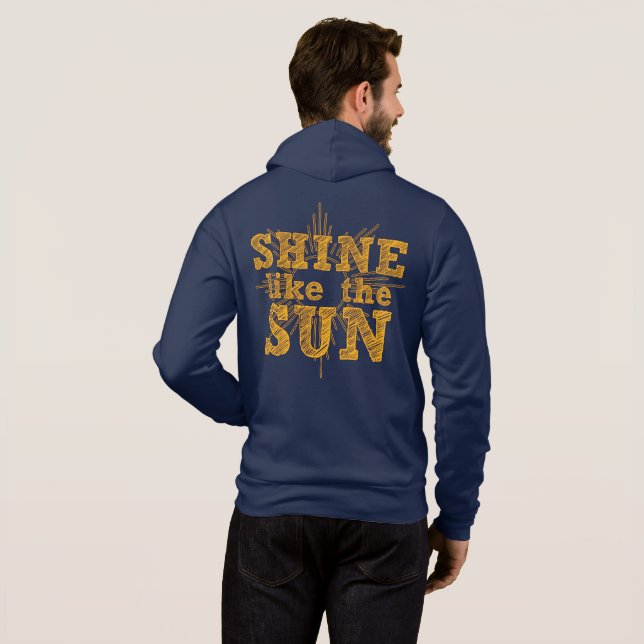 Schrein wie Sonnenzip Hoodie (Schwarz voll)