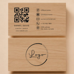 Schreiner Holz Pro QR Code Visitenkarte