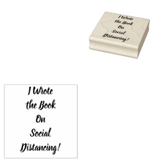 Schrieb das Buch über Social Distancing Gummistempel