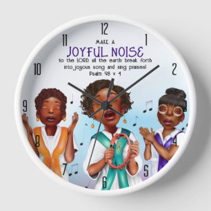 Schrift afroamerikanischer Sänger Uhr