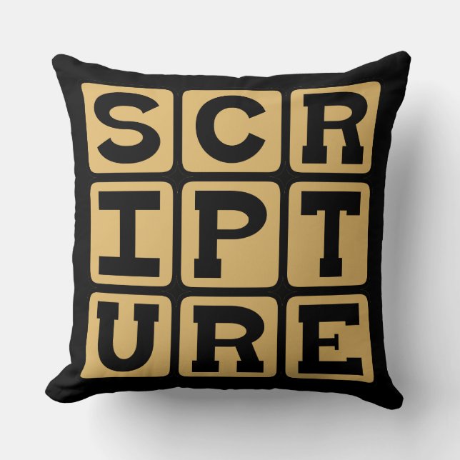 Schrift, biblische Studie Kissen (Vorderseite)