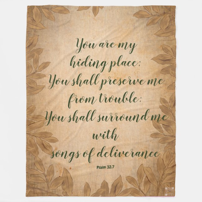 Schrift Blanket Fleecedecke (Vorderseite)