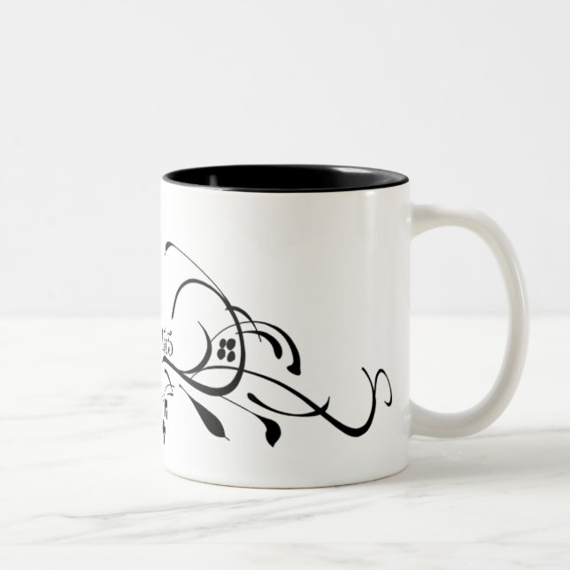 Schrift Ich bin die Tasse des Weinkaffees (Rechts)