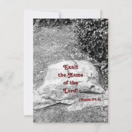 Schrift Lob flache Begrüßungskarte