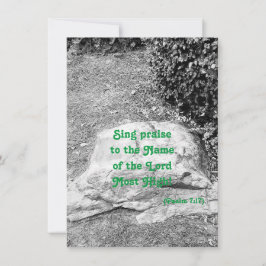 Schrift Lob flache Begrüßungskarte