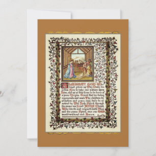 Schrift mit Geburt Jesu