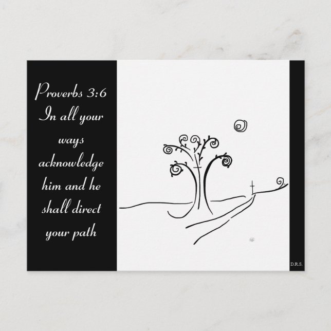 Schrift mit Originalbild Postkarte (Vorderseite)