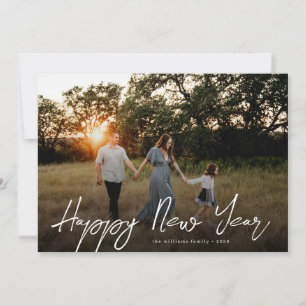 Schrift-Overlay Neujahrsfoto Feiertagskarte