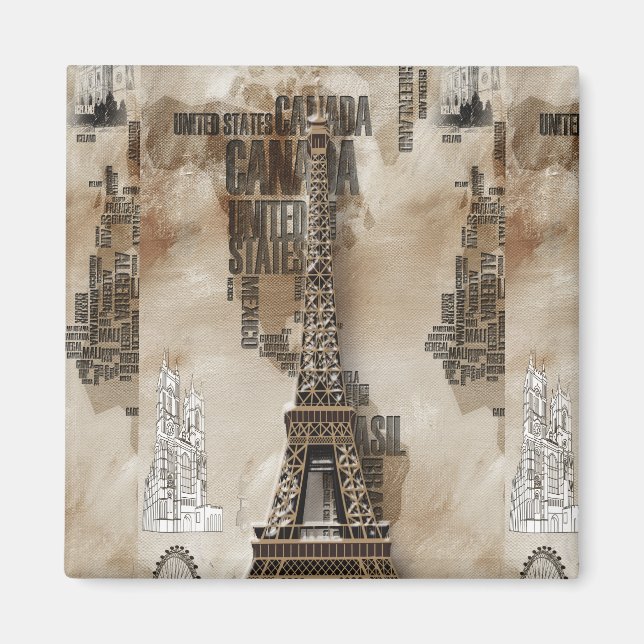 Schrift Paris Magnet (Vorne)