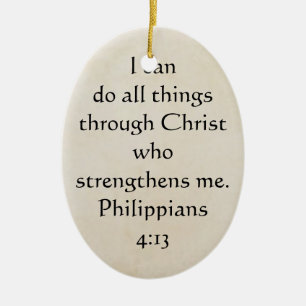 Schrift Philippinen 4:13 Keramikornament